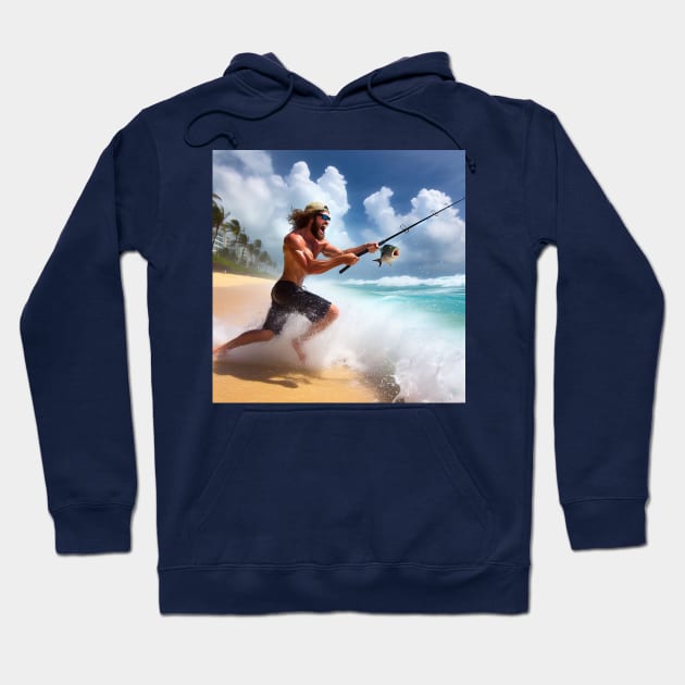 Surf Fishing Hoodie by CPAULFELL